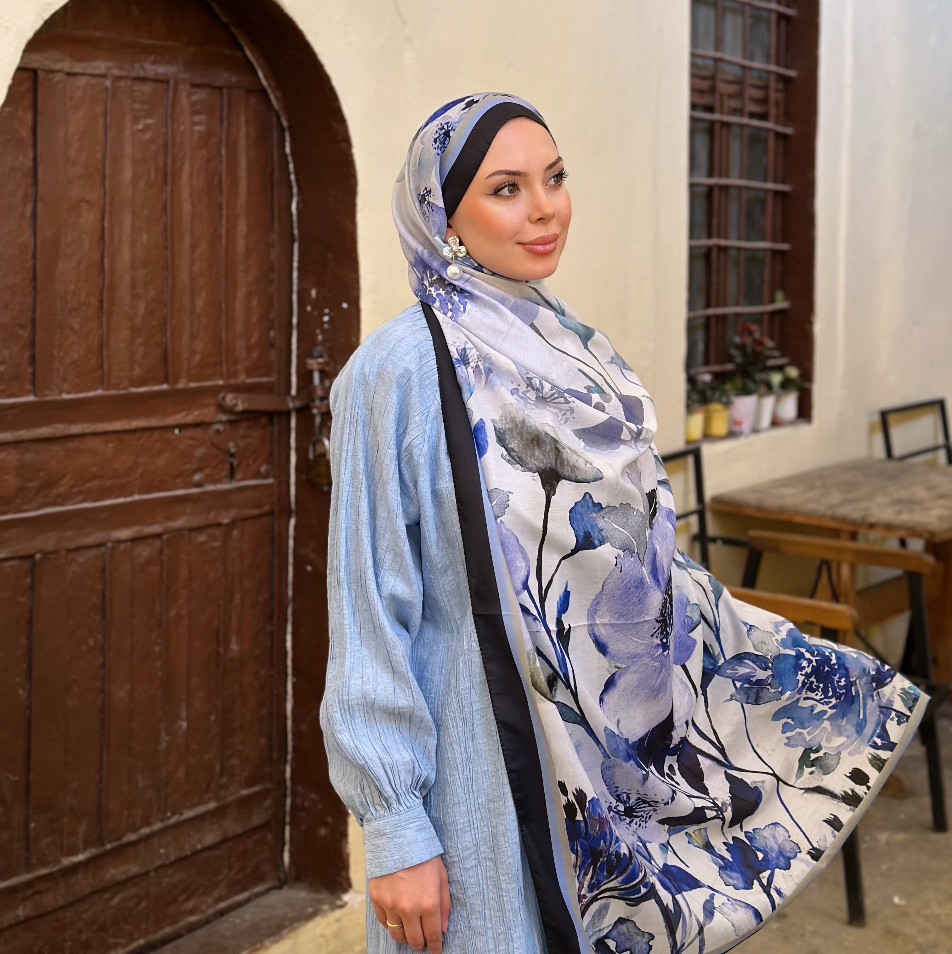 Çift Taraflı Kaşmir İpek Şal
